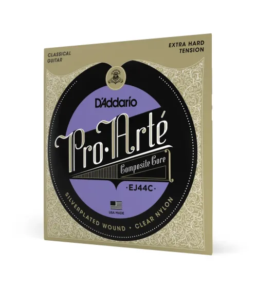 D'Addario EJ44C Pro-Arte, cuerdas de material compuesto para guitarra clásica, tensión extra dura