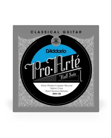 D’Addario SNH-3B Pro Arté. Cobre plateado sobre núcleo de nailon. Medio juego para guitarra clásica, tensión alta