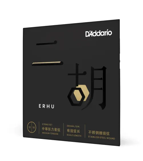 D’Addario ERHU01. Cuerdas para erhu, tensión media, 10-18
