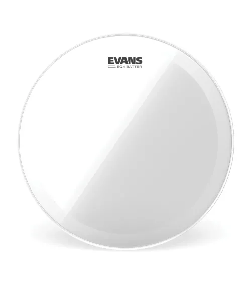 Parche transparente para bombo de 18 pulgadas (457 mm) EQ4 de EVANS. Parche transparente para bombo de 18 pulgadas (457 mm) EQ4 de EVANS.