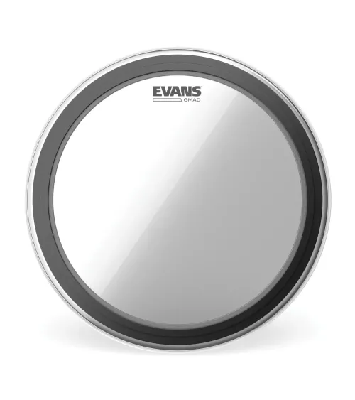 Parche transparente para bombo de 22 pulgadas (559 mm) con sistema GMAD de EVANS.