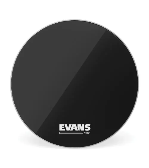 Parche negro para bombo de marcha de 18 pulgadas (457 mm) MX1 de EVANS.