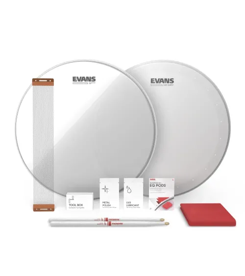 EVANS. Snare Tune Up Kit. HD Dry, 14 pulgadas