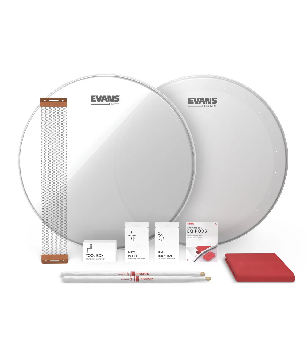EVANS. Snare Tune Up Kit. HD Dry, 14 pulgadas