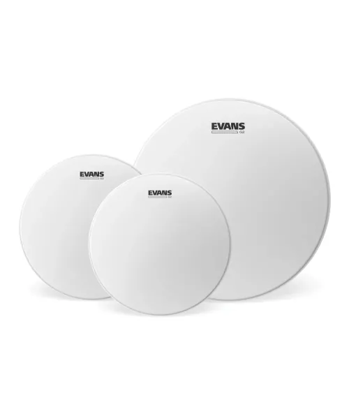 Juego de parches recubiertos para toms (10, 12 y 16 pulgadas/254, 305 y 406 mm), rock, G2 de EVANS.