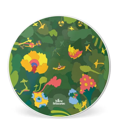 EVANS Yellow Submarine Parche para bombo de batería Pepperland Woods, 22 pulgadas