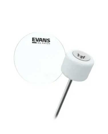 Parche individual para pedal EQ de EVANS, plástico transparente.
