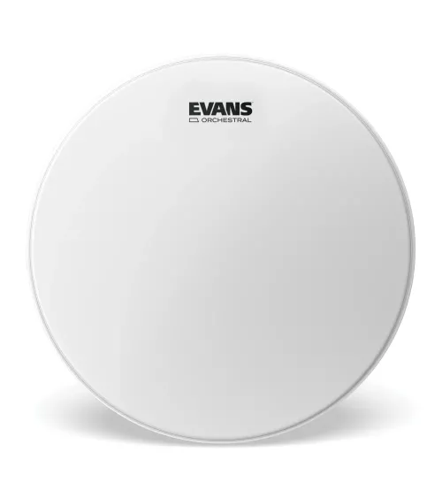 Parche con recubrimiento blanco para redoblante de 14 pulgadas (356 mm) Orchestral de EVANS.