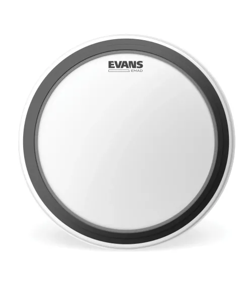 Parche con recubrimiento blanco para bombo de 24 pulgadas (610 mm) con sistema EMAD de EVANS.