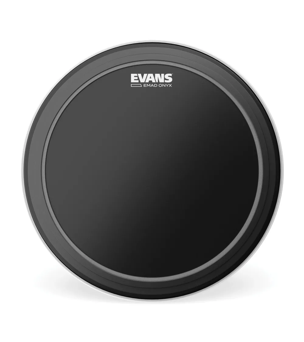Parche Onyx para bombo de 26 pulgadas (660 mm) con sistema EMAD de EVANS.
