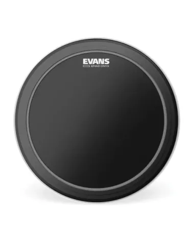 Parche Onyx para bombo de 26 pulgadas (660 mm) con sistema EMAD de EVANS.