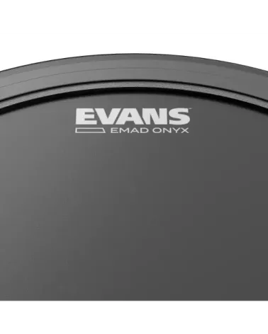 Parche Onyx para bombo de 26 pulgadas (660 mm) con sistema EMAD de EVANS.