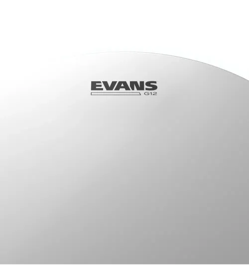 Parche recubierto para tambor de 16 pulgadas (381 mm) G12 de EVANS. Parche recubierto para tambor de 16 pulgadas (381 mm) G12 de EVANS.