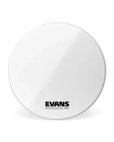 Parche blanco para bombo de marcha de 20 pulgadas (508 mm) MX1 de EVANS.