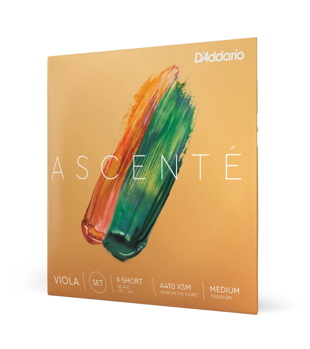 D’Addario Ascenté. Juego de cuerdas para viola, escala extracorta, tensión media