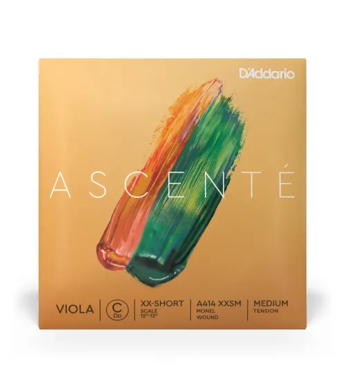 D’Addario Ascenté. Cuerda C para viola, escala extraextracorta, tensión media