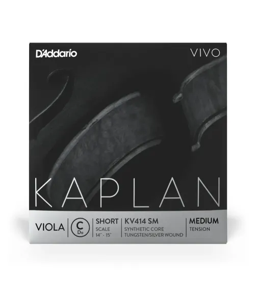 D’Addario Kaplan Vivo. Cuerda C para viola, escala corta, tensión media