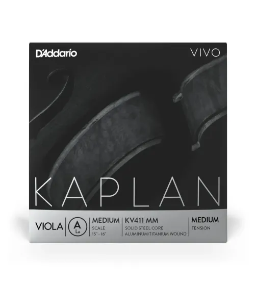 D’Addario Kaplan Vivo. Cuerda A para viola, escala media, tensión media