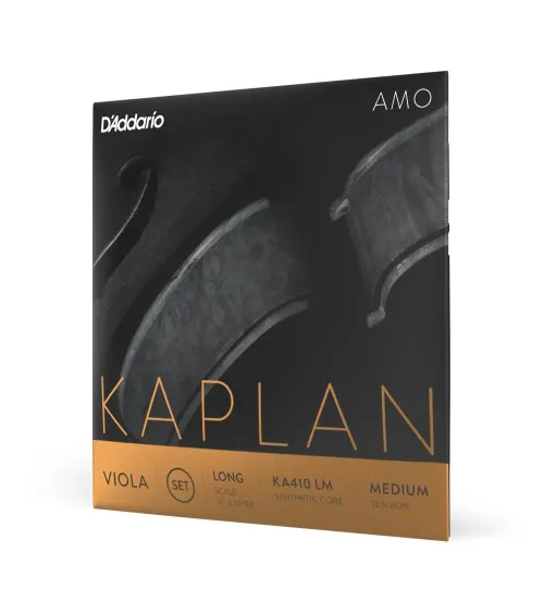 D’Addario Kaplan Amo. Juego de cuerdas para viola, escala larga, tensión media