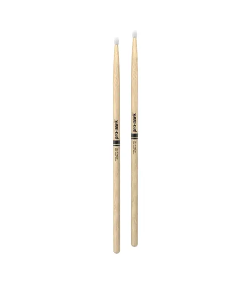 Baquetas ProMark Classic Attack 727, Roble Shira Kashi con punta ovalada de nailon