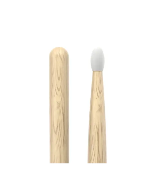 Baquetas ProMark Classic Attack 727, Roble Shira Kashi con punta ovalada de nailon