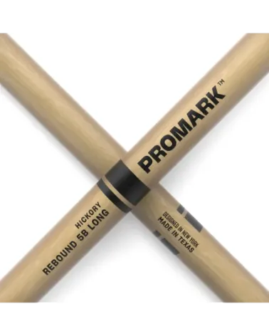 Baquetas ProMark Rebound 5B Long, Nogal americano con punta de bellota