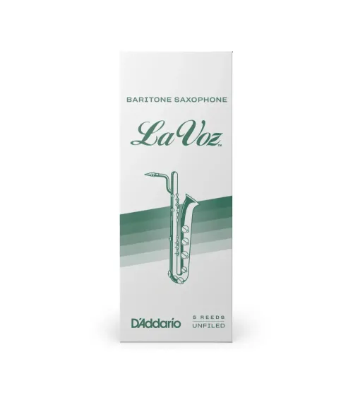 D'Addario La Voz. Cañas para saxofón barítono, dura, pack de 5