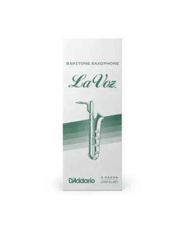 D'Addario La Voz. Cañas para saxofón barítono, dura, pack de 5