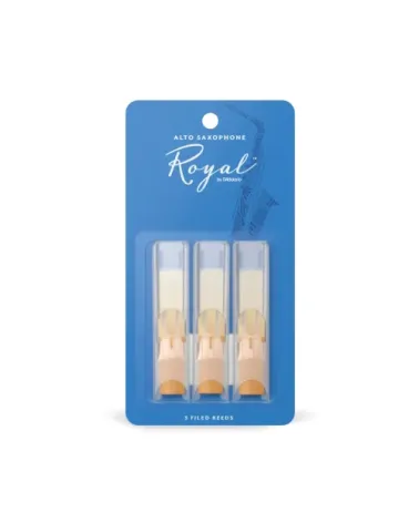 Cañas para saxo alto Rico Royal, resistencia de 3.0, paquete de 3