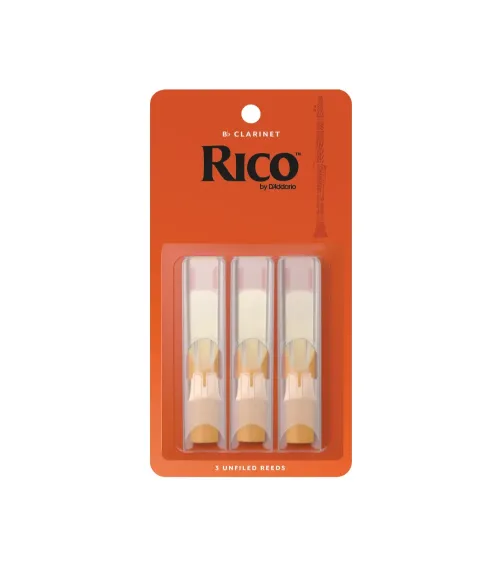 Cañas para clarinete en Si bemol Rico, resistencia de 3.5, paquete de 3