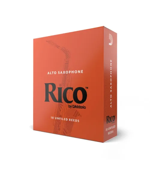 Cañas para saxo alto Rico, resistencia de 3.5, paquete de 10