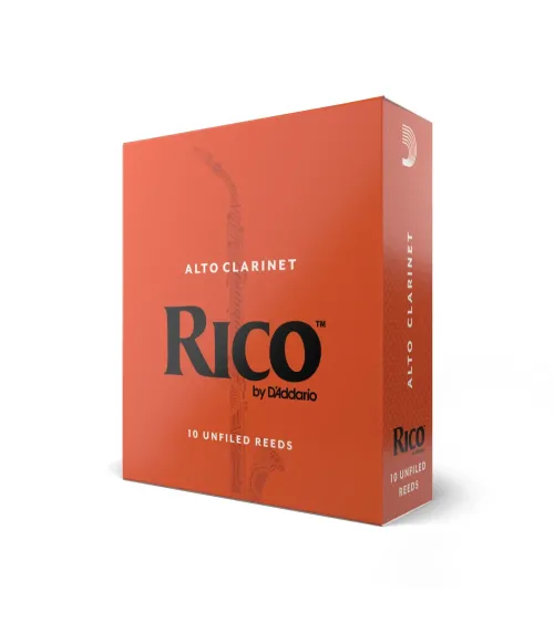 Rico by D'Addario. Cañas para clarinete Alto, fuerza 3, pack de 10