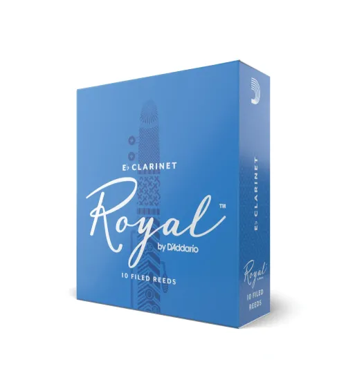 Cañas para clarinete en Si bemol Rico Royal, resistencia de 4.0, paquete de 10
