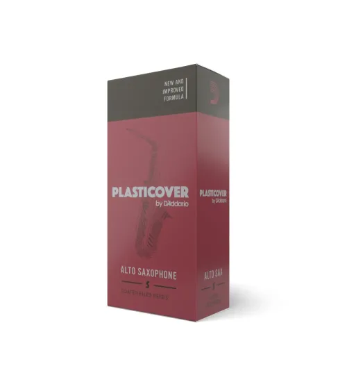 Cañas para saxo alto Rico Plasticover, resistencia de 4.0, paquete de 5