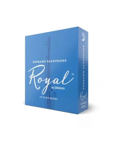 Cañas para saxo soprano Rico Royal, resistencia de 4.0, paquete de 10