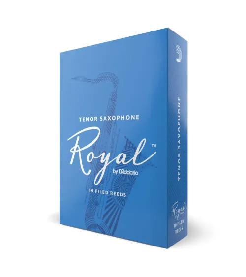 Cañas para saxo tenor Rico Royal, resistencia de 4.0, paquete de 10