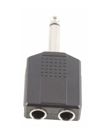ADAPTADOR DUAL JACK MONO 1/4 HEMBRA X 2 JACK MONO 1/4 A089