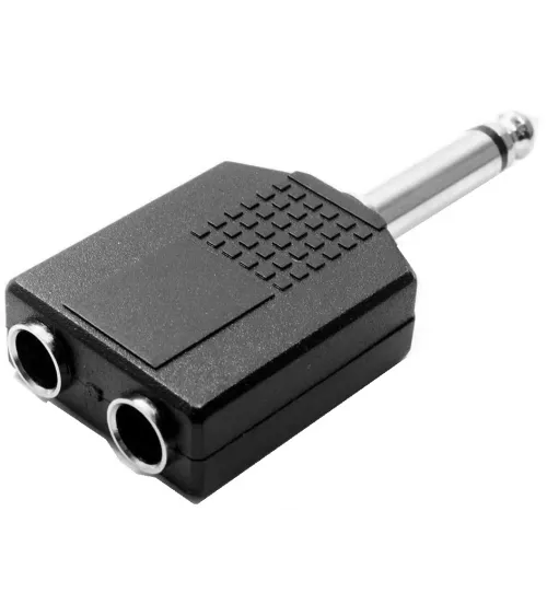 ADAPTADOR DUAL JACK MONO 1/4 HEMBRA X 2 JACK MONO 1/4 A089