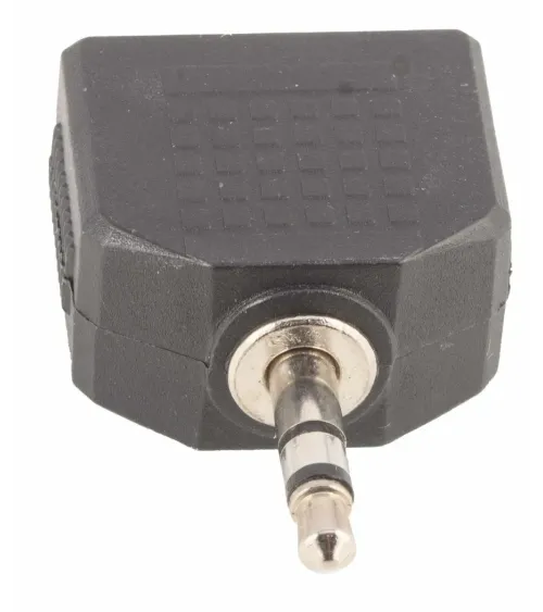 ADAPTADOR DUAL MINIJACK STEREO 3,5 MM HEMBRA X 2 - MINIJACK STEREO 3,5 MM A107