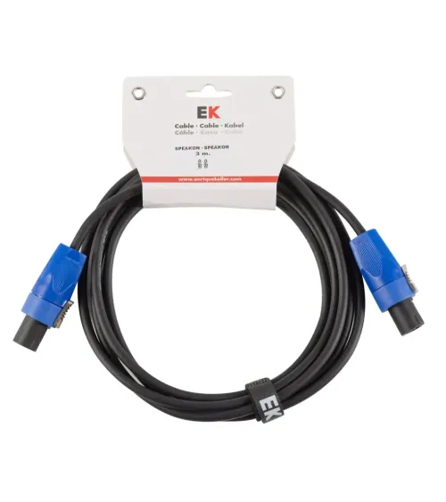 CABLE EK AUDIO PARA COLUMNAS SPEAKON-SPEAKON 3 M