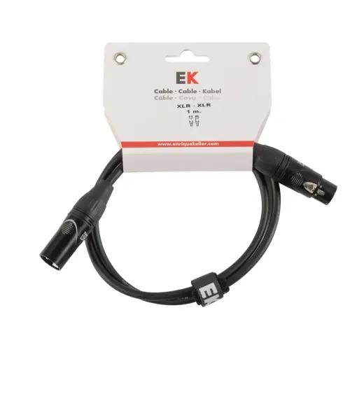 CABLE EK AUDIO PARA MICRÓFONO XLR - XLR 1 M