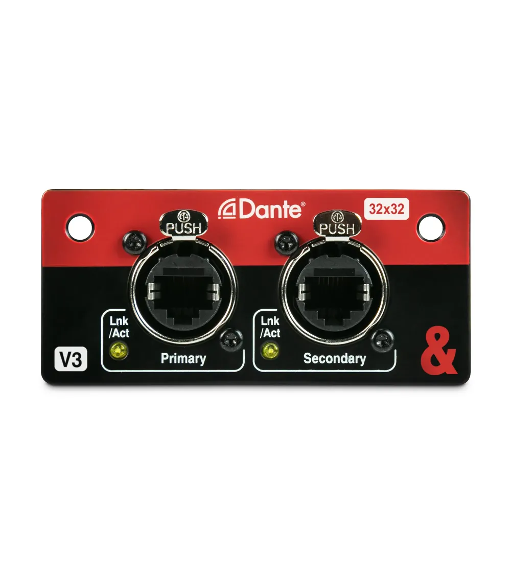ALLEN-HEATH SQ Dante 32x32 Tarjeta Dante® 32x32 para mezcladores de la serie SQ y matrices AHM ALLEN-HEATH SQ Dante 32x32 Tarjeta Dante® 32x32 para mezcladores de la serie SQ y matrices AHM