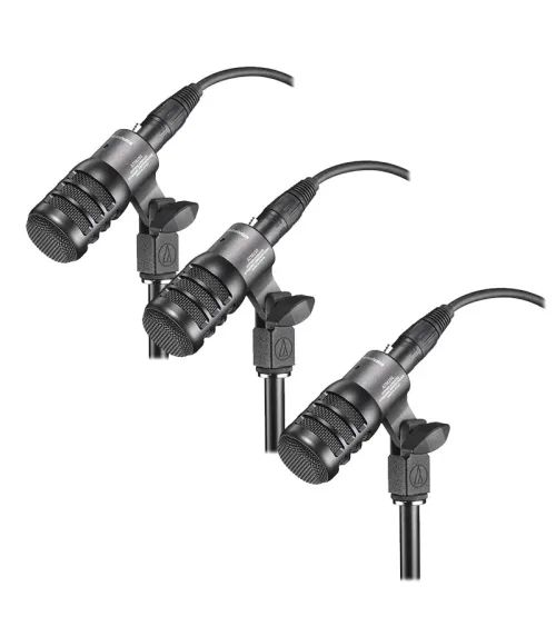 AUDIO-TECHNICA ATM230PK Pack de 3 micrófonos dinámico hipercardioide para instrumento
