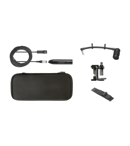 AUDIO-TECHNICA ATM350D Micrófono de condensador cardioide de pinza con soporte de montaje para bat