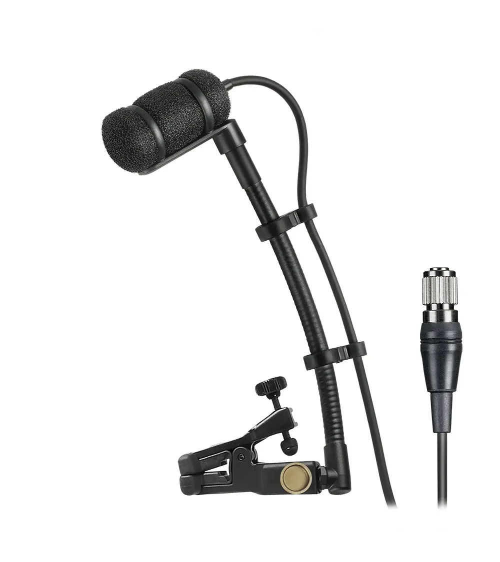 AUDIO-TECHNICA ATM350UcH Micrófono de condensador cardioide de pinza con soporte de montaje universa