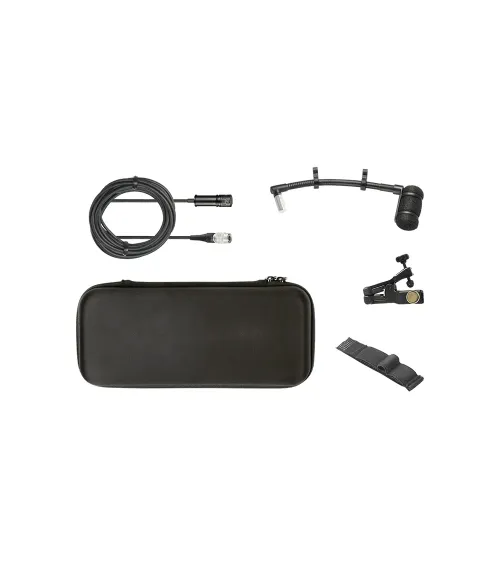 AUDIO-TECHNICA ATM350UcW Micrófono de condensador cardioide de pinza con soporte de montaje universa