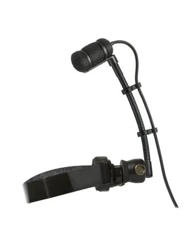 AUDIO-TECHNICA ATM350W Micrófono de condensador cardioide de pinza con soporte de montaje para ins