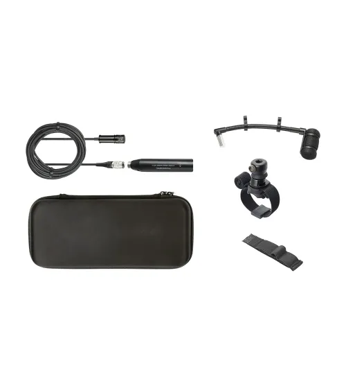 AUDIO-TECHNICA ATM350W Micrófono de condensador cardioide de pinza con soporte de montaje para ins