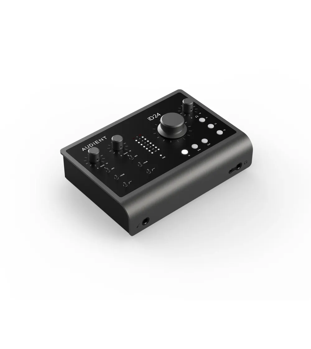 AUDIENT iD24 Interface de audio USB con 4 previos, 10 entradas y 14 salidas, ampliable d