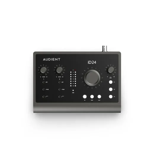 AUDIENT iD24 Interface de audio USB con 4 previos, 10 entradas y 14 salidas, ampliable d